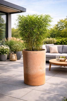 Preview: Cylindre en terre cuite moderne Impruneta – design épuré et artisanat toscan